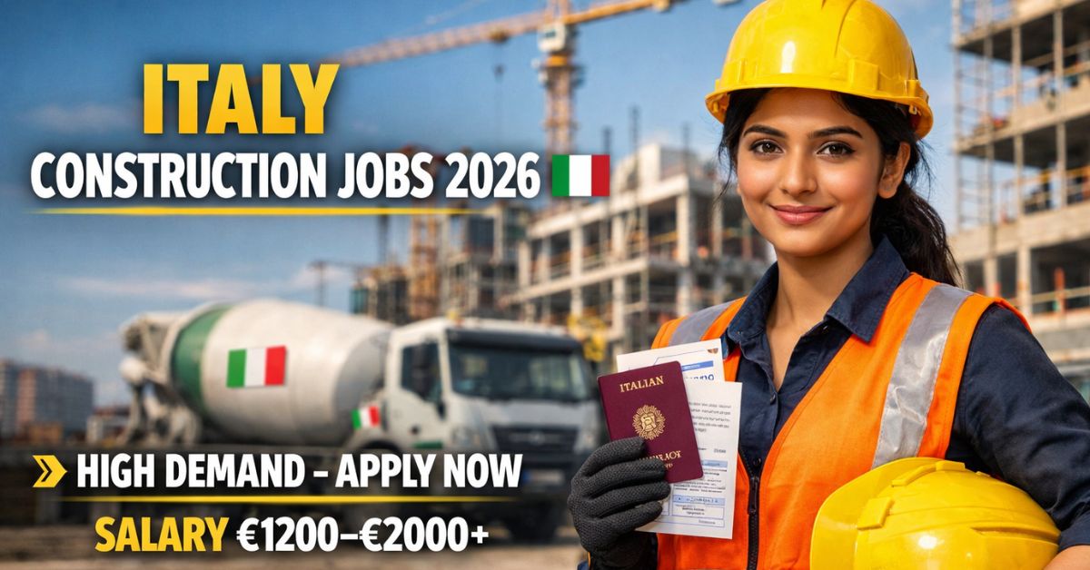 Italy Construction Worker Jobs 2026