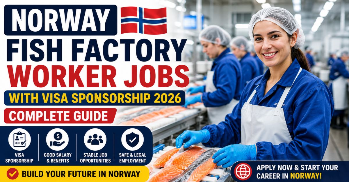 Norway Fish Factory Worker Jobs 2026