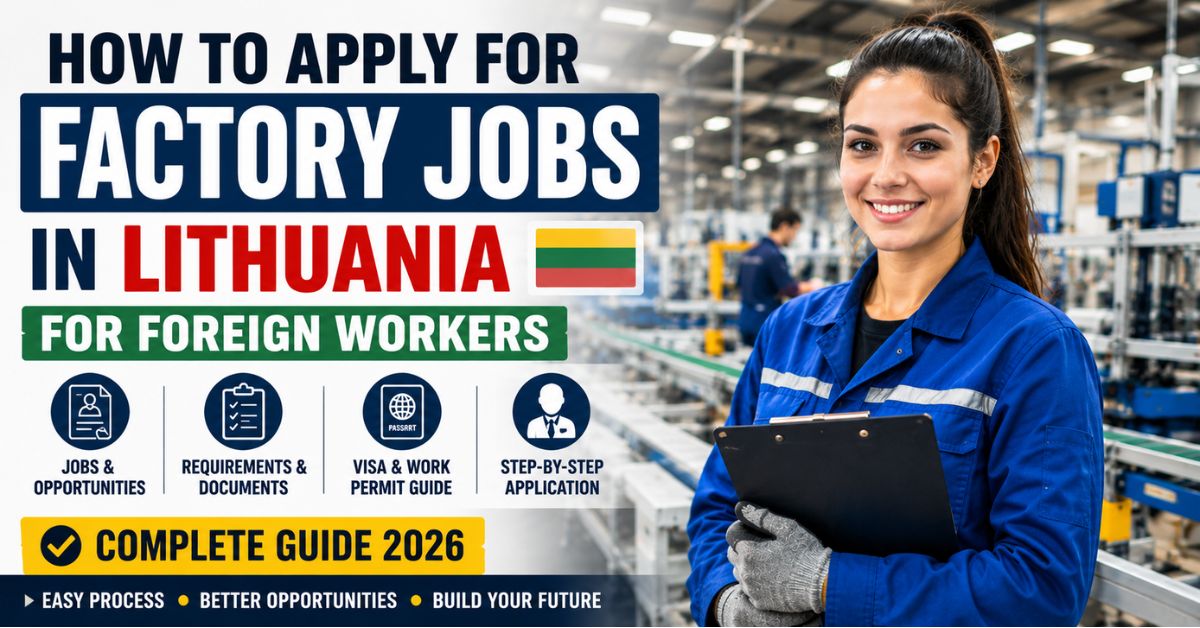 How to Apply for Factory Jobs in Lithuania for Foreign Workers 2026