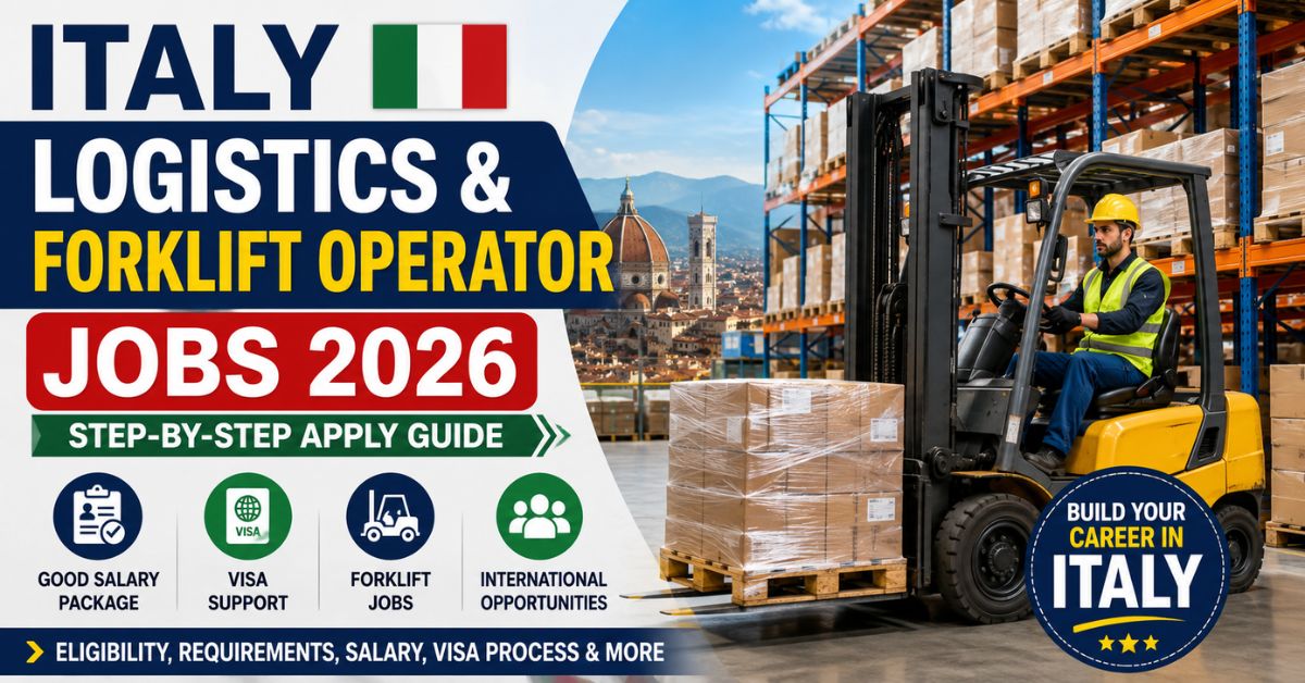 Italy Logistics & Forklift Operator Jobs 2026 | Apply guide