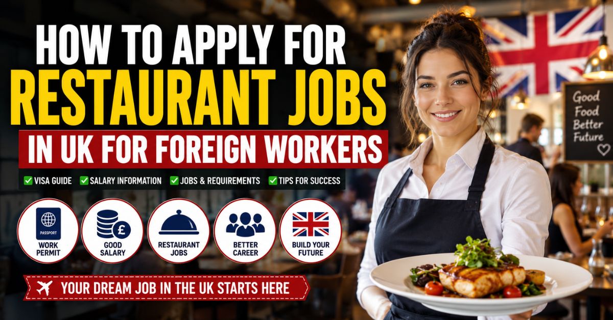 How to Apply for Restaurant Jobs in UK for Foreign Workers