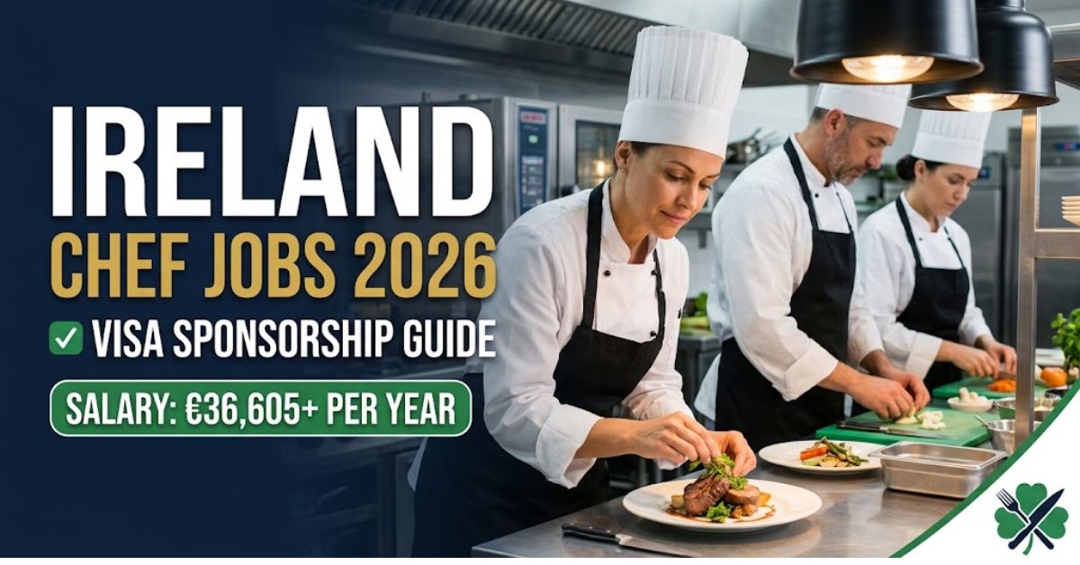 Ireland Chef Jobs 2026: Visa Sponsorship & Salary Guide
