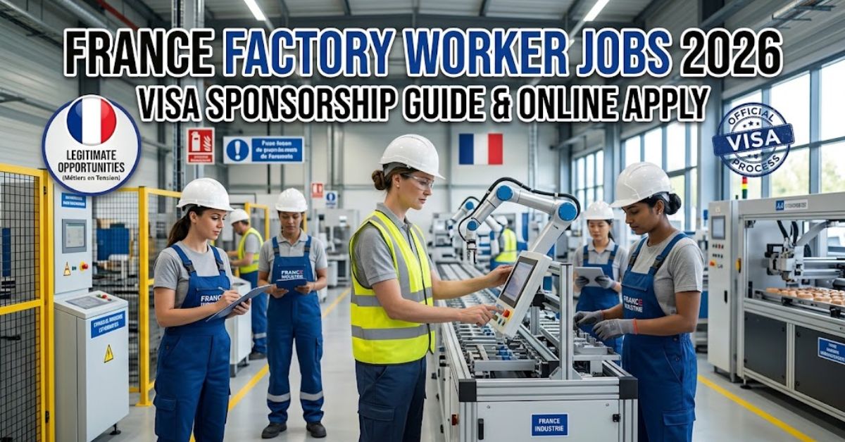 France Factory Worker Jobs 2026: Visa Sponsorship & Apply Guide