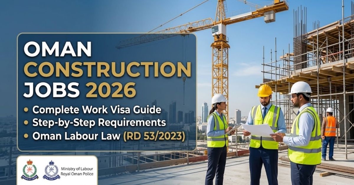 Oman Construction Jobs 2026: Work Visa Guide & Requirements